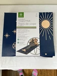 Gaiam Foldable Pliable Blue Yoga Mat, 2 Mm Super Compact W Stars Planets Sun New. Fixed Price $19.99.