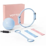 Pilates Ring And Ball Set, Figure 8 Resistance Bands, Stretch Bands&guide,pil.... Fixed Price $32.17.