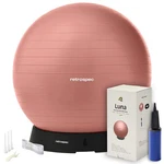 Retrospec Luna Exercise Ball With Pump - Anti-burst Fitness 65cm, Rose. Fixed Price $37.35.