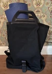 Nuala X Puma Lg Yoga/gym Bag Durable Cloth Satchel Black Leather Handles & Trim. Fixed Price $48.00.