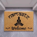 Namaste Doormat, Yoga Welcome Peaceful Mat, Mindful Mat. Fixed Price $25.88.