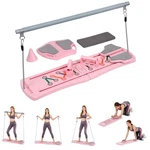 Pilates Board Reformer 6-in-1 Multifunctional Foldable Home Gym Ab Trainer Pink. Fixed Price $24.99.