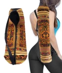 Yoga Mat Bag 30" Long Gold Brown Floral Pattern Full-length Zip Adjustable St.... Fixed Price $45.25.