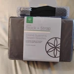 Gaiam Yoga Block + Strap Combo Set. Fixed Price $10.00.