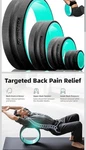Yoga Wheels Set Durable Comfortable Back For Fitness Pilates Exercis. Fixed Price $50.00.