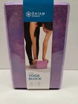 New! Evolve By Gaiam Foam Yoga Block Purple Patterned Pilates Meditation Balance. Fixed Price $10.00.