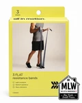 All In Motion Resistance Bands Set 3 Pack Flat Light Medium Heavy Workout. Fixed Price $8.99.
