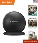 Anti-burst Yoga Ball Chair For Office Use - Strengthen Core & Enhance Wellness. Fixed Price $70.95.