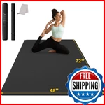 Cambivo Large Yoga Mat 6x4ft 6mm Extra Wide Workout Tpe Home Gym Pilate. Fixed Price $87.07.