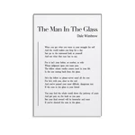 Amzposterln The Man In Glass Poster Poem Motivational Quote Canvas Art Ae.... Fixed Price $30.44.