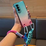 Gradient Color Case Cover Luxury Sport Strap For Samsung Galaxy Z Fold 6/5/4/3. Fixed Price $13.98.