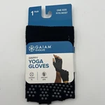 Nwt Gaiam Evolve Grippy Yoga Gloves Black Os Fingerless Comfort Fit Exercise. Fixed Price $22.00.