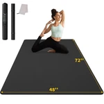 Cambivo Large Yoga Mat (6'x 4'), Extra Wide Workout For Men And Women, 1/.... Fixed Price $58.91.