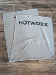 Hotworx Yoga Towel Non Slip Microfiber Workout Fitness Mat Absorbent Gray 78x29.. Fixed Price $49.99.