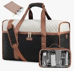 Quilted Weekender Overnight Travel Bag By Lovevook Black Brown New Carry-on. Fixed Price $39.94.