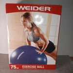 Fitness 75 Cm Weider Stability Exercise Ball With Included Hand Pump & Chart. Fixed Price $11.50.