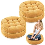 Jerify 4 Pcs Floor Pillow Cushions 22 X Inch Round Square Large Meditation.... Fixed Price $69.17.