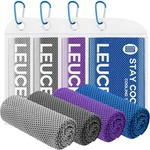 Leuceiy 4 Pack Cooling 40 Inches X 12 Inches, Grey/dark Grey/purple/dark Blue. Fixed Price $11.94.