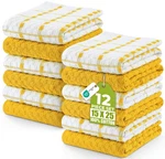 Utopia Towels - Kitchen 12 Pack, 15 X 25 Inches, 100% Yellow. Fixed Price $28.53.