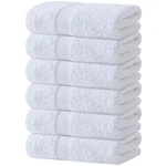 White Hand Towels Set For Bathroom, 6 Pack - Cotton Towel Gym, K.... Fixed Price $26.56.