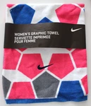 Nike Women's Graphic Towel Terry 15" X 31" White/pink/royal. Fixed Price $19.76.