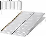 Fachnuo Portable Wheelchair Ramp 4ft, Non-skid Aluminum Folding Threshold Ram.... Fixed Price $207.80.