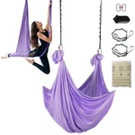 Vevor Yoga Swing Aerial Hammock 4.4 Yards Nylon Hanging Sling Inversion Purple. Fixed Price $31.11.