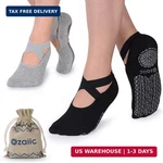 Ozaiic Pilates Socks For Women Non Slip Grip, Yoga With Grippers Barre. Fixed Price $22.73.