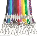 100 New Neck Lanyards Straps Braided Nylon W/ Swivel + Hook End U Pick Colors. Fixed Price $49.96.