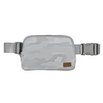 C.c Belt Bag For Women Quilted Fanny Pack 7.8 X 2.4 5 Inches, Camo Grey. Fixed Price $24.18.