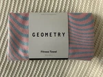 Geometry Pink & Blue Striped Absorbent Fitness Gym Towel 16"x30" New!!!!. Fixed Price $15.00.