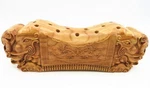 11" Natural Peach Wood Wooden Pillow Neck Leg Waist Health Massage Relax Support. Fixed Price $104.96.