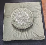 Florensi Meditation Cushion & Zabuton Mat Bundle- Premium Velvet. Fixed Price $64.99.