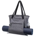 Gym Bag With Yoga Mat Holder Versatile Workout Tote Carrier Unisex Heather Grey. Fixed Price $27.99.