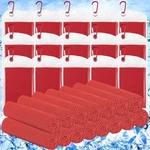 Hosuly 15 Pack Cooling Towels 40" X 12" 40 12 Inches, Red. Fixed Price $34.52.