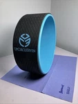 Upcircleseven 12" Yoga Massage Wheel Cyan Deep Tissue Streching Back Pain. Fixed Price $31.99.