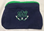 Vtg De'lanthe Blue Canvas Bag Personalized Changeable Buttoned Cover No Handles. Fixed Price $17.88.