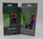 Lot Of 2 Gaiam Restore Multi Grip Stretch Strap & 3 Pack Mini Loop Bands New. Fixed Price $9.99.
