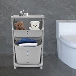 3-tier Laundry Baskets Rolling Storage Cart Hampers. Fixed Price $53.55.