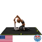 Gogokiwi Large Yoga Mat 6'x4'x1/4" - Non-slip Fitness & Exercise Black. Fixed Price $92.08.