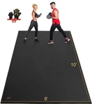 Exercise Mat 6 X10 7mm Extra Large Non Slip Thick Durable Black Real Gxmmat Wide. Fixed Price $369.99.