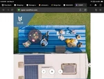 Cgear Rv Camping Mat Sand Free Reversible Outdoor Rug Navy Dynamic Strip 8 X 11. Fixed Price $59.99.
