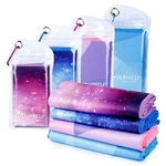 Syourself Cooling Towels For 40"x12", 4 Pack-blue Starry,starry,geo Blue,geo. Fixed Price $25.54.