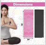 Pink Tpe Yoga Mat 78x24 In Reversible Non-slip Mindful. Fixed Price $20.25.