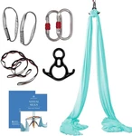 Aerial Silks Starter Kit - Durable 9 Yards Of Yoga Hammock With Hardware. Fixed Price $101.19.