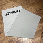 Hotworx Yoga Towel Non Slip Microfiber Workout Fitness Mat Absorbent Gray 78x29. Fixed Price $58.90.