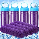 Hosuly 4 Pack Cooling Towel 40" X 12" Towels For Neck And Face Iced C.... Fixed Price $22.84.