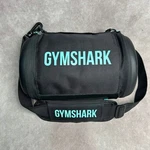 Gymshark Black Teal Barrel Crossbody Bag Small Gym Gear Duffel Adjustable Strap. Fixed Price $21.57.