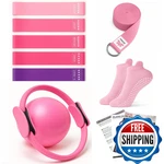 Yxilee Pilates Ring Circle Set - Workout At Home Equipment Women. Fixed Price $31.02.