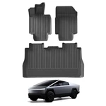 Tesla Cybertruck Floor Mats - 3-piece Set For Driver, Passenger & Rear Seat, .... Fixed Price $120.82.